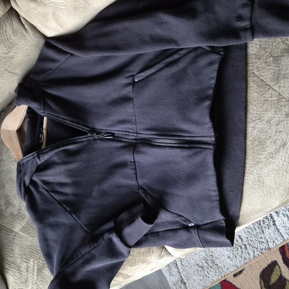 Traj3ctory Women's Crop Top Zip Up Hoodie Jacket Size M